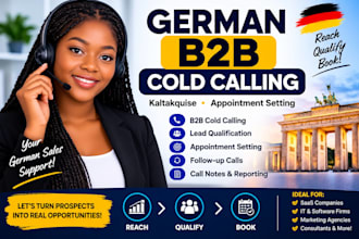 do german b2b cold calling and appointment setting dach sale