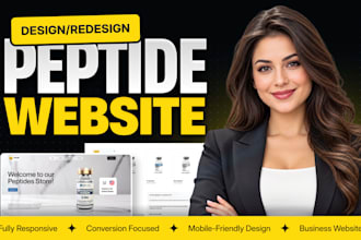 build a peptide website or woocommerce peptide store