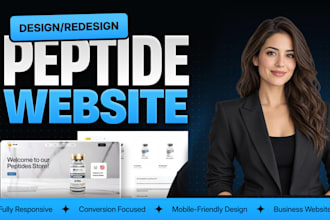 build a peptide website or woocommerce peptide store