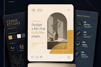 design professional socal media posts for instagram  and brands