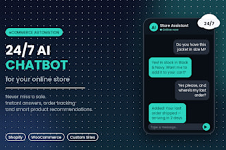 make a chatbot for your ecommerce store for your orders