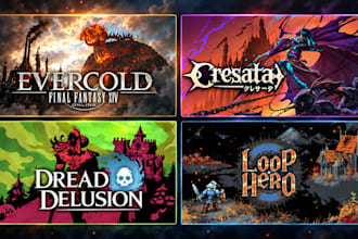create cinematic steam capsule art, game key visual, cover art and promo banner