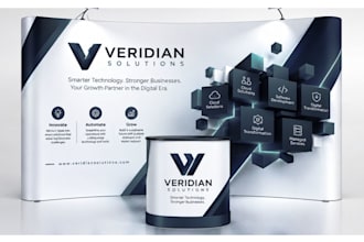 design backdrop vinyl rollup banner yard b2b company presentation business plan