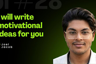 create motivational scripts and titles