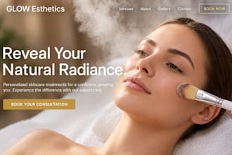 build wix esthetician website skincare website spa website with treatment menu