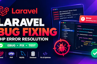 laravel bugs, errors, and issues in your PHP application