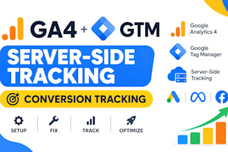 setup ga4 GTM conversion tracking and server side tracking