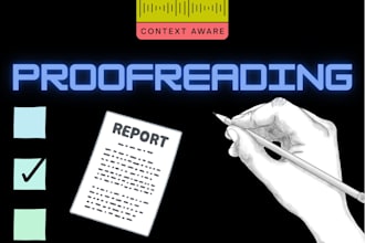 proofread and edit your documents, articles, essays and content