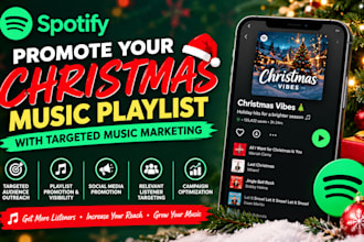 promote your spotify christmas music playlist with targeted music marketing
