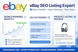 do ebay listing, ebay SEO listing, ebay lister