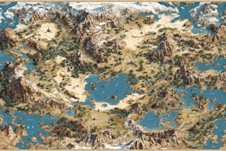 create high quality bespoke fantasy maps