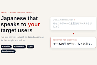review and fix your japanese website or app for your target users