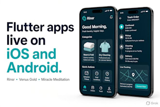 develop a flutter app for ios and android with firebase