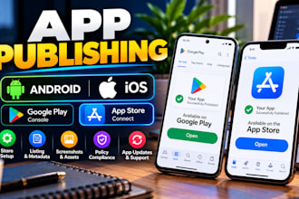 publish android and ios app on google play store and app store