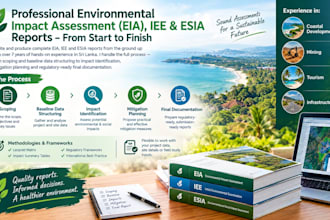 write and produce your eia, iee, or esia report