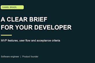 write a focused mvp requirements brief for developer quotes