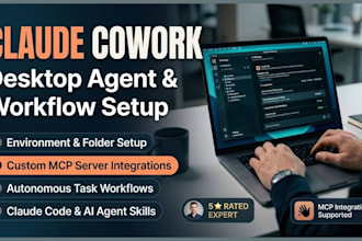 setup claude cowork desktop agent mcp servers and ai workflow automation