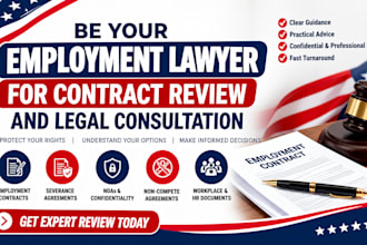 be your employment lawyer for contract review and legal consultation