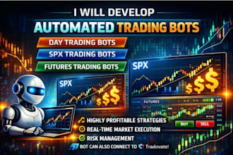 develop profitable day trading bot, spx trading, tradovate, futures trading bot