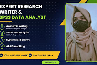 be your expert research writer and statistical data analyst