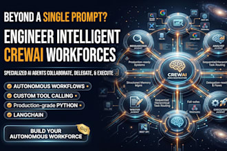 build autonomous multi agent ai systems using crewai and python