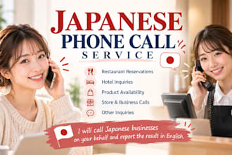 make phone calls in japanese on your behalf in japan