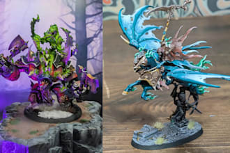 paint warhammer 40k space marine tabletop fantasy miniatures dnd wargame monster