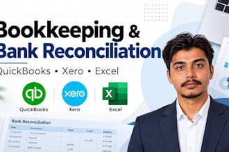 do bookkeeping and bank reconciliation using quickbook and xero