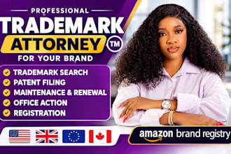 register search trade mark logo brand name with uspto as licensed us attorney