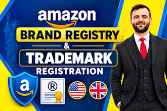 assist with amazon brand registry and trademark registration