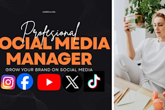social media post and designer
