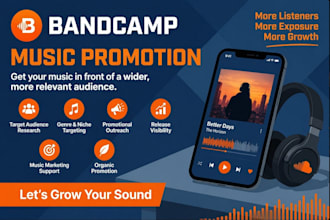 promote your bandcamp music and targeted music bandcamp 1million listeners