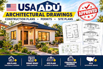 usa adu architectural drawings, construction plans, permits and site plans
