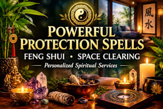 perform powerful protection spells with feng shui and space clearing