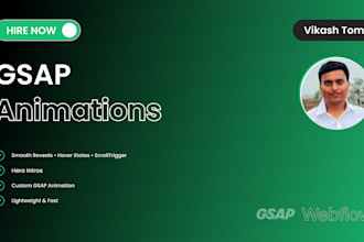 add smooth gsap animations and micro interactions to your website