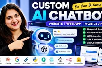 develop ai chatbot for business websites and apps
