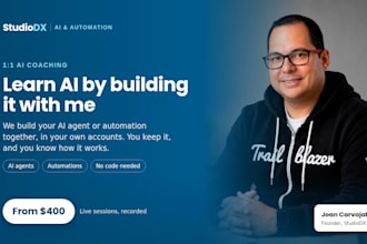 coach you one on one to build ai agents and automations for your business