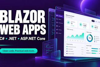 build a blazor web app using c sharp and net