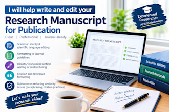 manuscript writing and editing assistance for publication