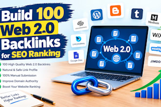 build 100 web 2 0 backlinks for SEO ranking