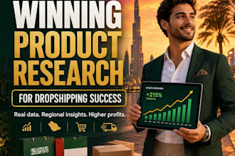 research winning products, uae and saudi arabia, amazon, shopify and noon
