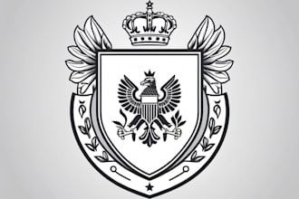 design luxury heraldic coat of arms family crests logo