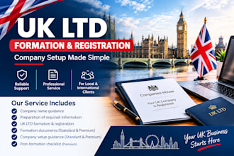 help you create and register your UK ltd company