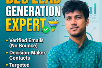 targeted b2b lead generation, web research, and email list