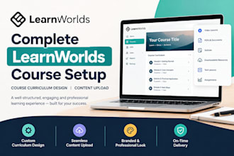 set up learnworlds course with learnworld course curriculum design upload course