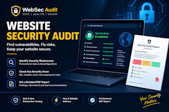 perform a website security audit and vulnerability scan