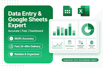 google sheets expert for data entry and dashboard