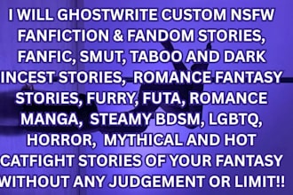 ghostwrite erotic nsfw fanfiction dark romance smut bdsm futa taboo stories