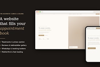 design a website for your aesthetic clinic or beauty salon