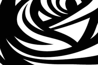 do an ambigram tattoo design in illustrator